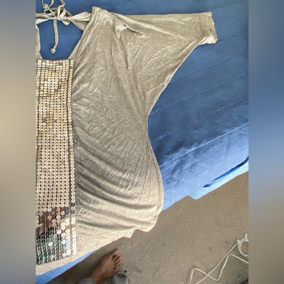 Gray and sequence s fashion top casual - Picture 4 of 6